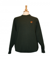 Berwick Crew neck with Fly fishing embroidery