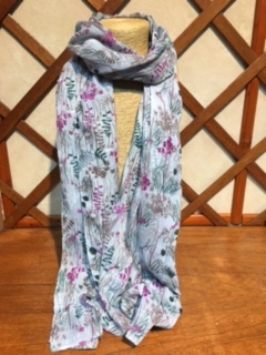 Tulchan Country Seed Scarf in Drizzle Grey